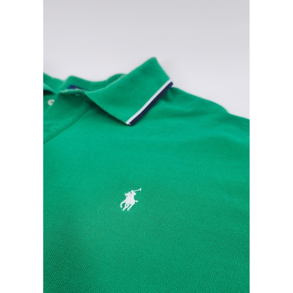 Polo Ralph Lauren Other - Polo Ralph Lauren Mens 2XLT Green Tipped Collar Pique Polo Shirt Big & Tall